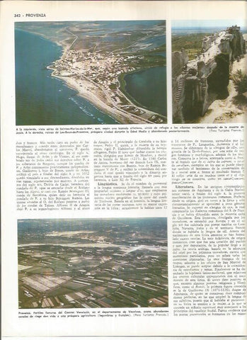 LAMINA MONITOR 01065: Vista de Saintes Maries de la Mer, Francia