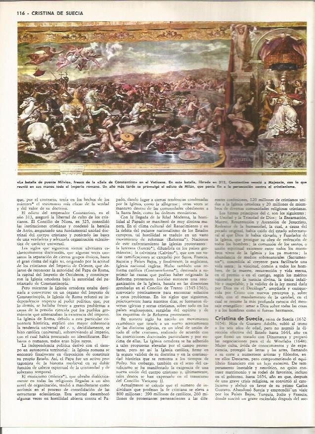 LAMINA MONITOR 01124: La Batalla de puente Milvio, fresco en El Vaticano