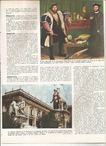 LAMINA MONITOR 01180: Los embajadores, por Holbein el Joven y Capitolio de Roma