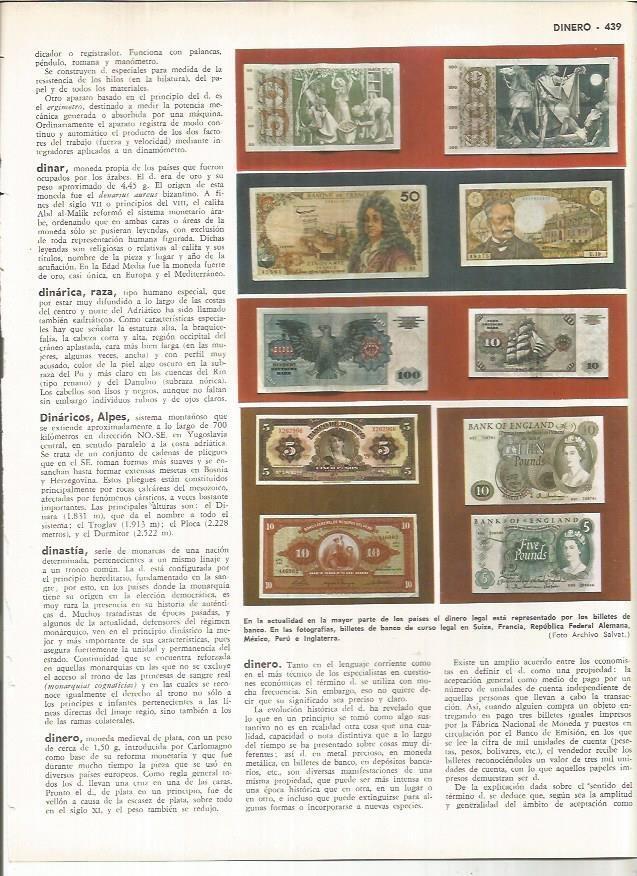 LAMINA MONITOR 01176: Billetes de varios paises