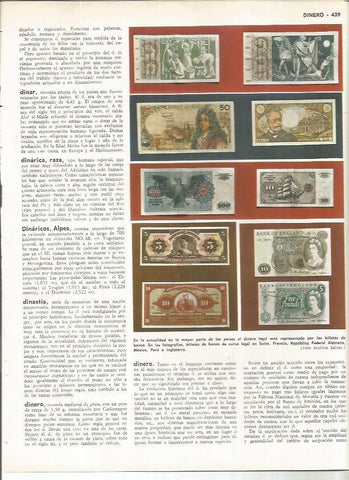 LAMINA MONITOR 01176: Billetes de varios paises