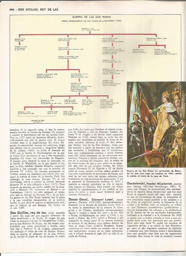 LAMINA MONITOR 01185: Genealogia de las casas de Lancaster y York