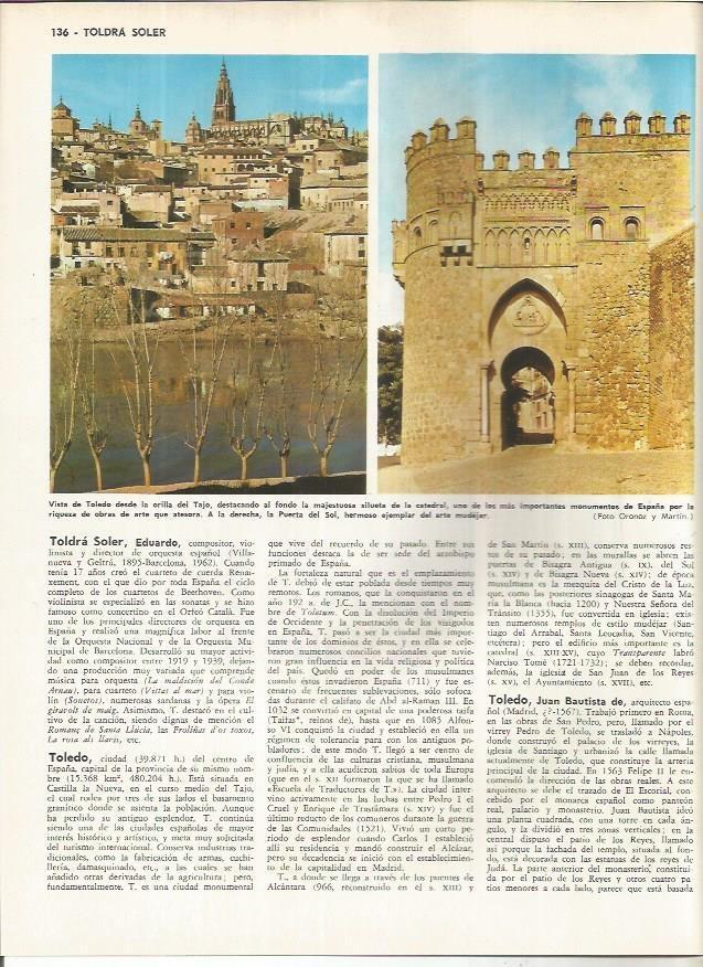 LAMINA MONITOR 01201: Vistas de Toledo