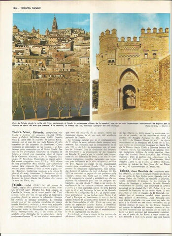 LAMINA MONITOR 01201: Vistas de Toledo