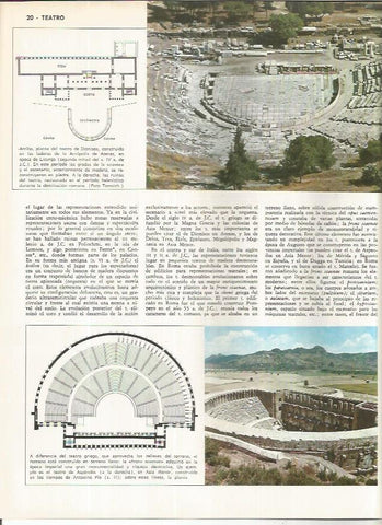 LAMINA MONITOR 01190: Teatro griego y romano