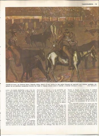 LAMINA MONITOR 01189: Corrida de toros, por Gutierrez Solana