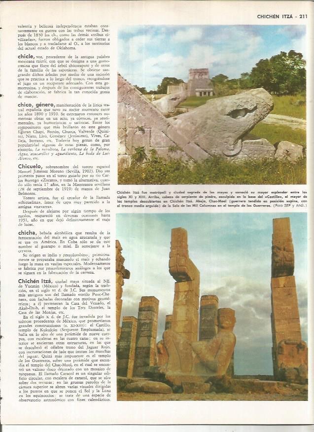 LAMINA MONITOR 01140: Ruinas de Chichen Itza, Mexico