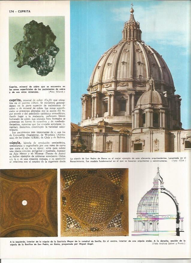 LAMINA MONITOR 01133: Cupula de San Pedro en Roma