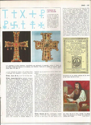 LAMINA MONITOR 01126: Formas de las cruces