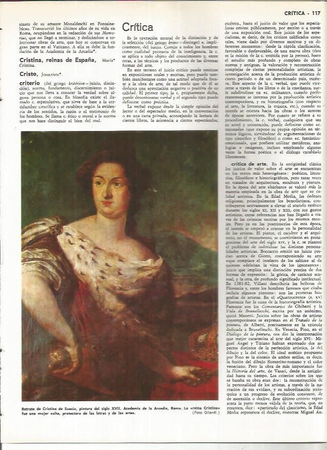 LAMINA MONITOR 01125: Retrato de Cristina de Suecia