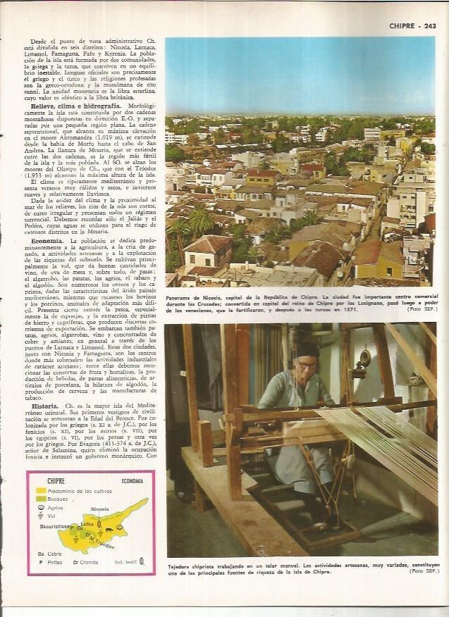 LAMINA MONITOR 01143: Vista de Nicosia, Chipre