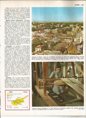 LAMINA MONITOR 01143: Vista de Nicosia, Chipre
