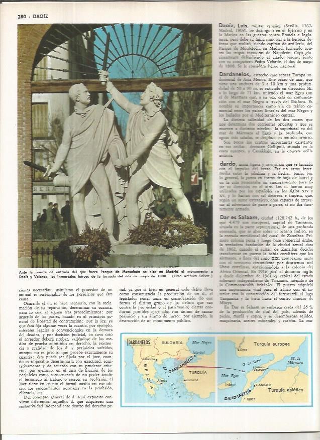 LAMINA MONITOR 01152: Monumento a Daoiz y Velarde en Madrid