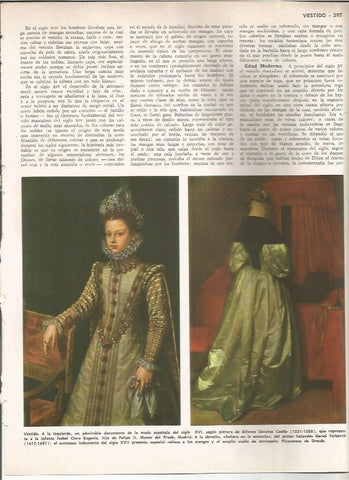 LAMINA MONITOR 0918: La infanta Isabel Clara Eugenia, por Alfonso Sanchez
