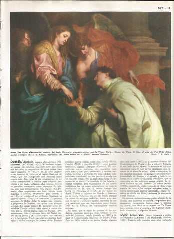 LAMINA MONITOR 0944: Desposorios misticos del beato Hermann con la Virgen Maria, por Van Dyck