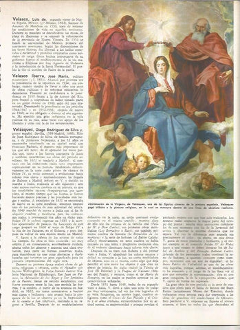 LAMINA MONITOR 0910: Coronacion de la Virgen, por Velazquez