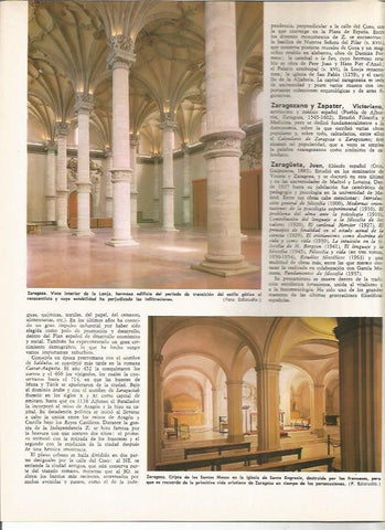 LAMINA MONITOR 0938: Interior de la Lonja de Zaragoza
