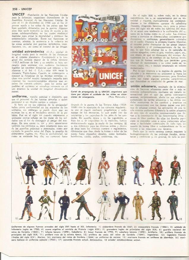 LAMINA MONITOR 0878: Uniformes militares del siglo XVI al XX
