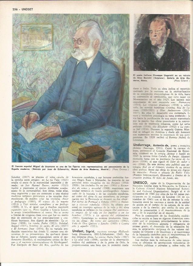 LAMINA MONITOR 0877: Miguel de Unamuno, por Juan de Echevarria