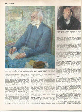 LAMINA MONITOR 0877: Miguel de Unamuno, por Juan de Echevarria