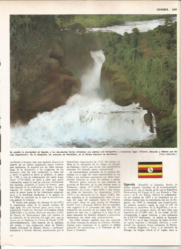 LAMINA MONITOR 0876: Cataratas de Murchison, Uganda