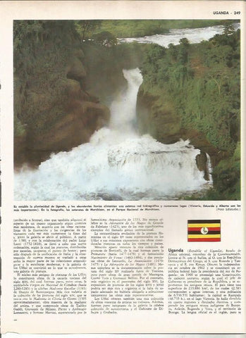 LAMINA MONITOR 0876: Cataratas de Murchison, Uganda