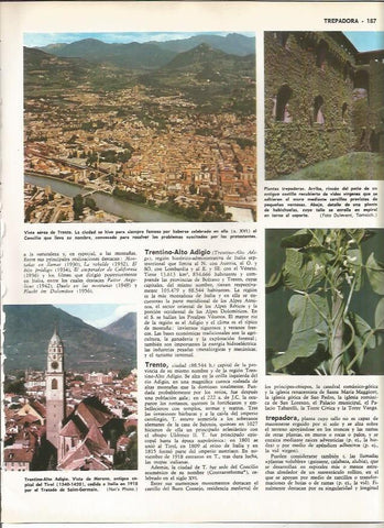 LAMINA MONITOR 0870: Vista aerea de Trento