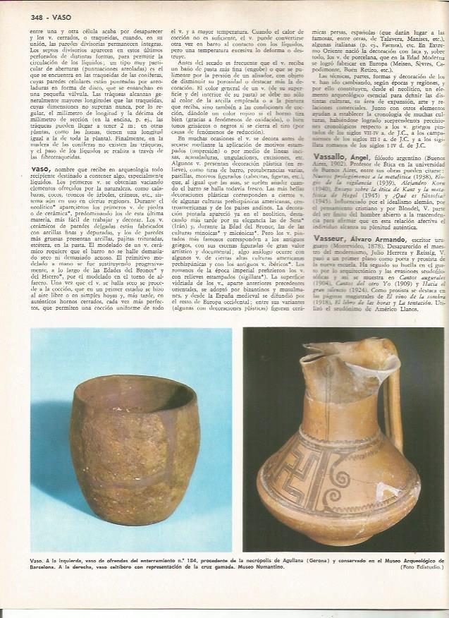 LAMINA MONITOR 0905: Vaso de la necropolis de Agullana y vaso celtibero