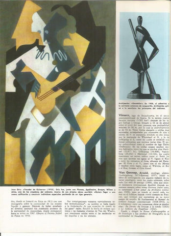LAMINA MONITOR 0897: Tocador de guitarra, por Juan Gris
