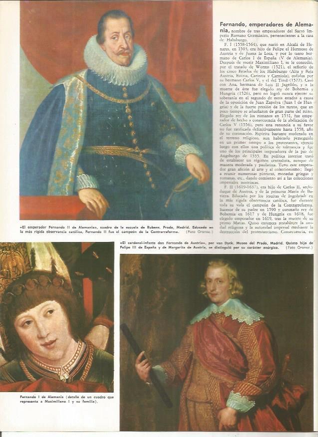 LAMINA MONITOR 01013: El emperador Fernando II de Alemania, por Rubens