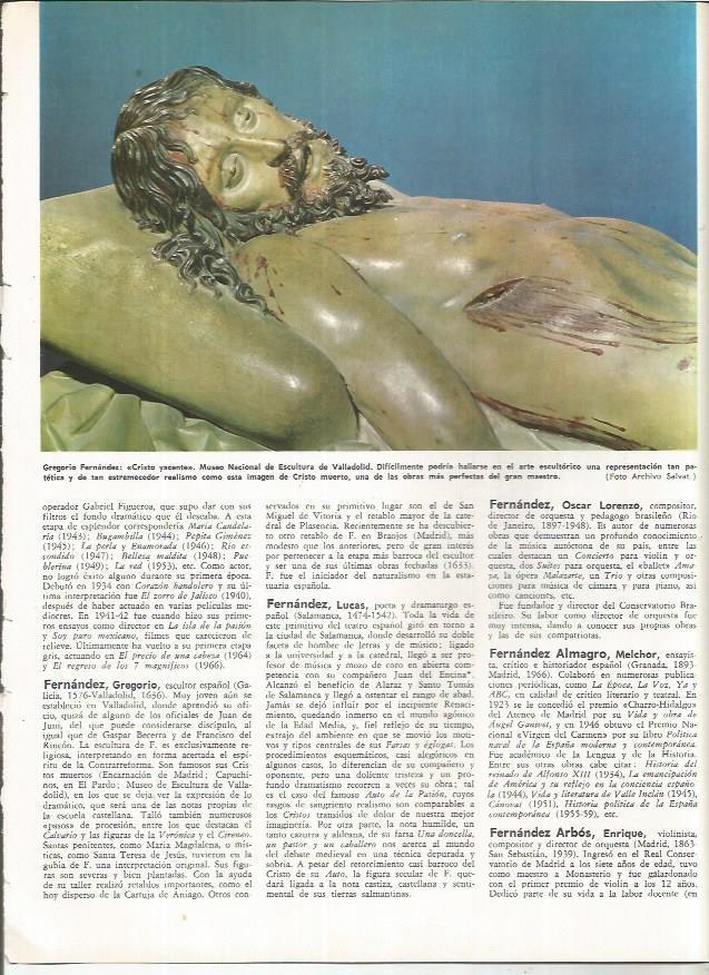 LAMINA MONITOR 01012: Cristo yacente, por Gregorio Fernandez