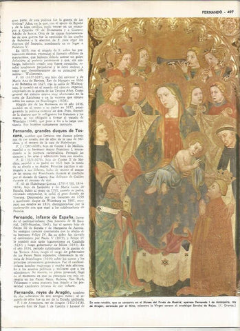 LAMINA MONITOR 01014: Retablo de Fernando I de Antequera