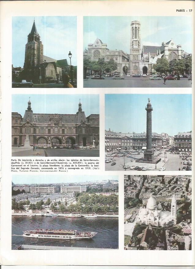 LAMINA MONITOR 01017: Vistas de Paris