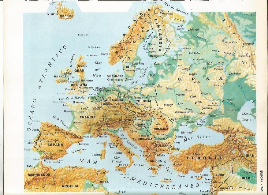 LAMINA MONITOR 0993: Mapa de Europa