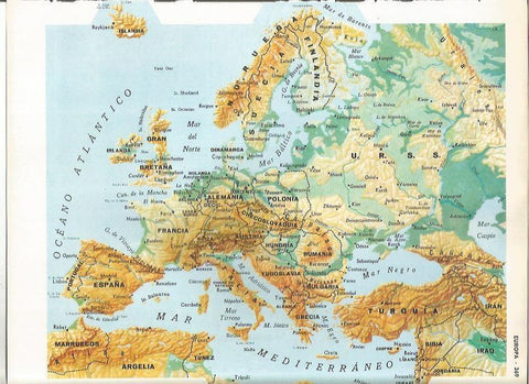 LAMINA MONITOR 0993: Mapa de Europa