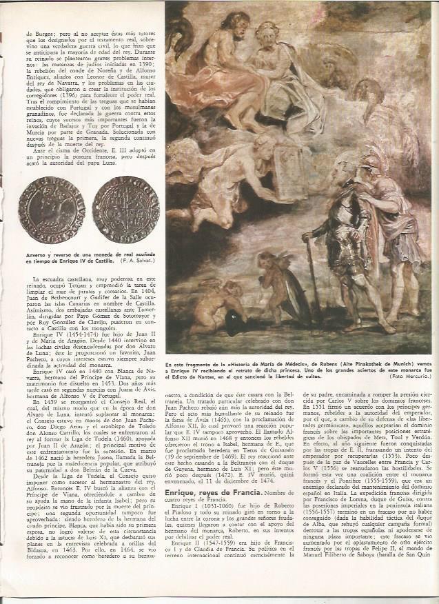 LAMINA MONITOR 0960: Fragmento de la Historia de Maria de Medicis, por Rubens