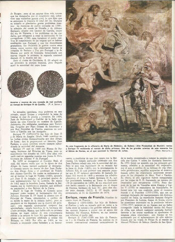 LAMINA MONITOR 0960: Fragmento de la Historia de Maria de Medicis, por Rubens