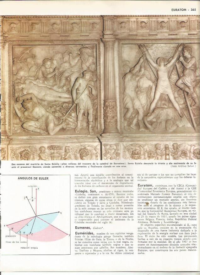 LAMINA MONITOR 0992: Escenas del martirio de Santa Eulalia en la catedral de Barcelona