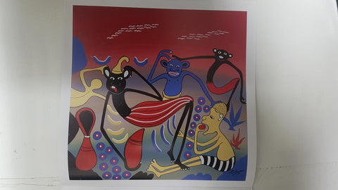 Calendario / Kalender / Calendrier / Calendar: 2011 : African Art (arte africano) - lamina 03