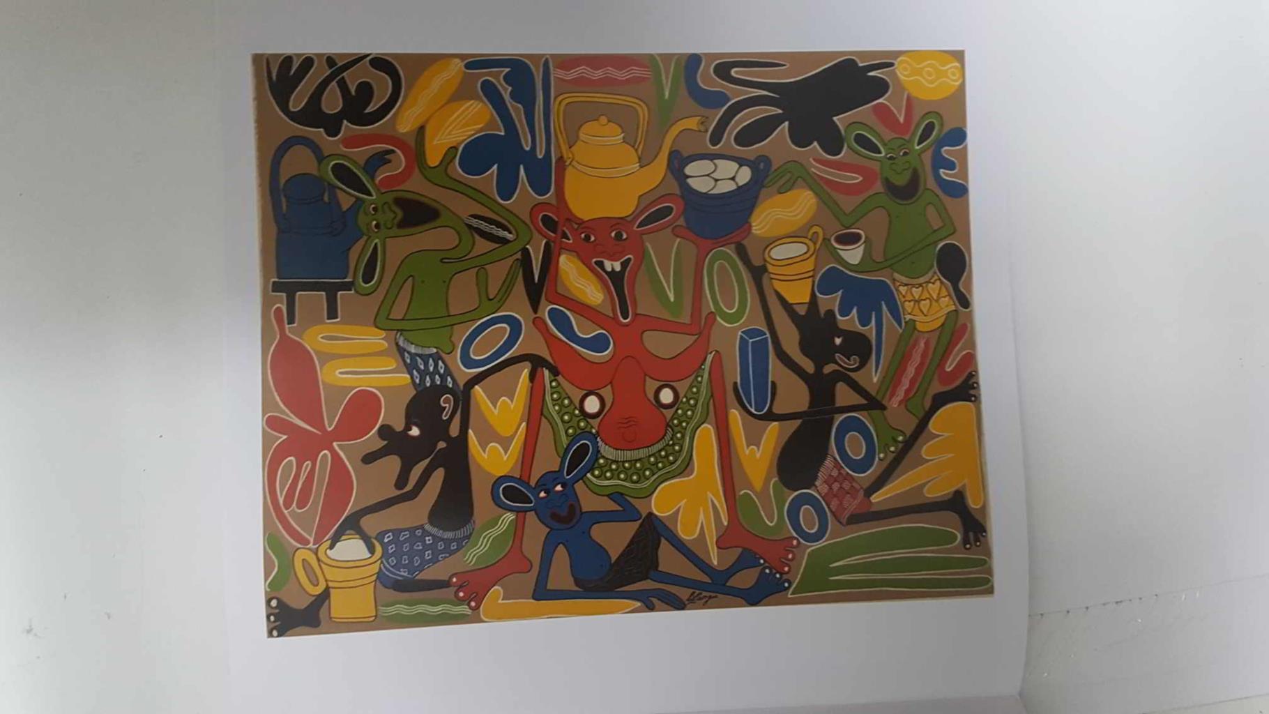 Calendario / Kalender / Calendrier / Calendar: 2011 : African Art (arte africano) - lamina 08
