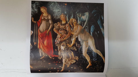 Calendario / Kalender / Calendrier / Calendar: 2011 : Botticelli - lamina 01, vista parcial de La primavera