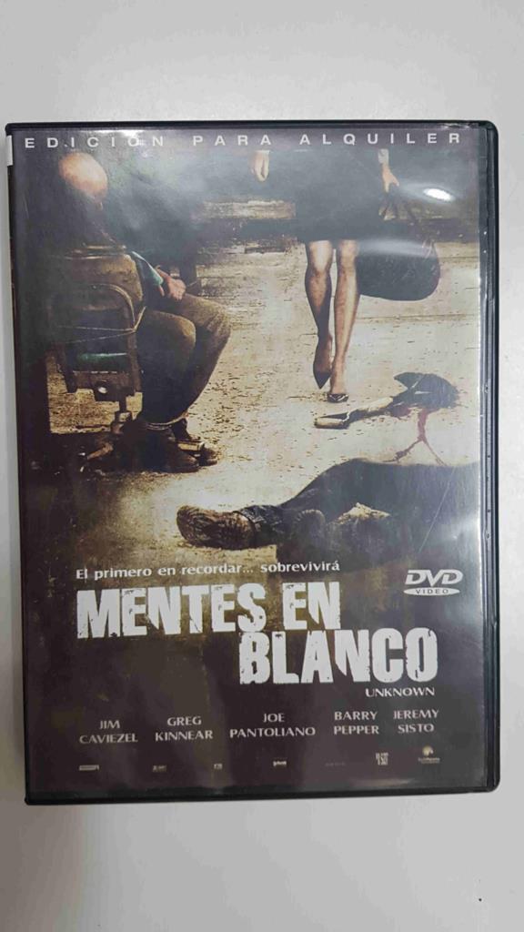 DVD pelicula: Mentes en blanco (Unknow)