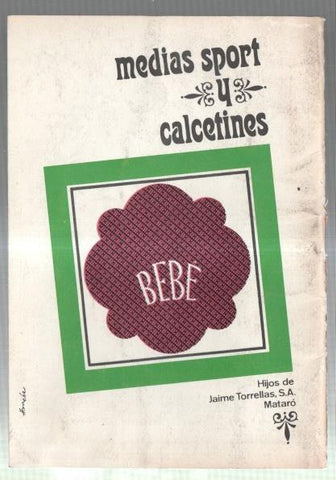 El Liceo: Lamina/pagina numerada 28: propaganda firma comercial CARON y BEBE de la firma Hijos de Jaime Torrellas