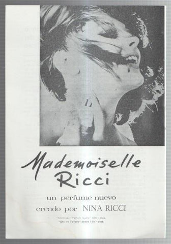 El Liceo: Lamina/pagina numerada 11: propaganda firma comercial perfume MADEMOISELLE RICCI