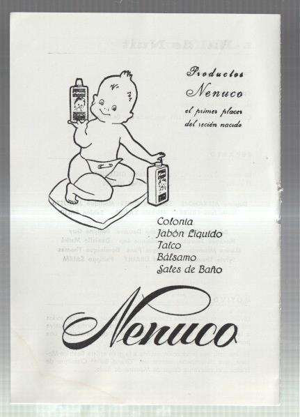El Liceo: Lamina/pagina numerada 06: propaganda firma comercial NENUCO