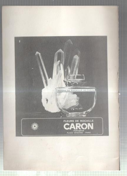 El Liceo: Lamina/pagina numerada 01: propaganda firma comercial CARON