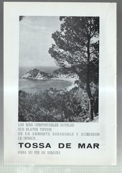 El Liceo: Lamina/pagina numerada 19: artista ROSELLA HIGHTOWER y proganda de TOSSA DE MAR