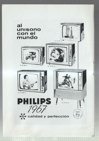 El Liceo: Lamina/pagina numerada 18: artista MICHEL NUNES y firma comercial PHILIPS
