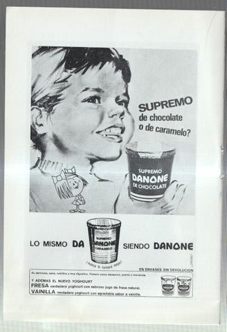 El Liceo: Lamina/pagina numerada 17: artista BEATRICE MOSENA y firma comercial DANONE