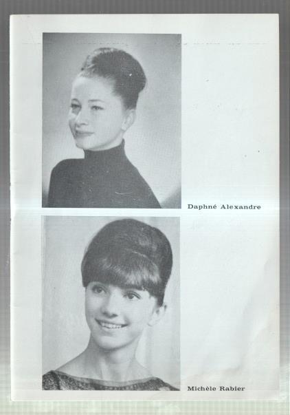 El Liceo: Lamina/pagina numerada 21: artistas DAPHNE ALEXANDRE - MICHELE RABIER 